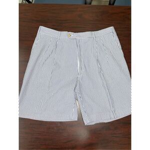 Berle Mens Pinstripe Seersucker Shorts Size 38